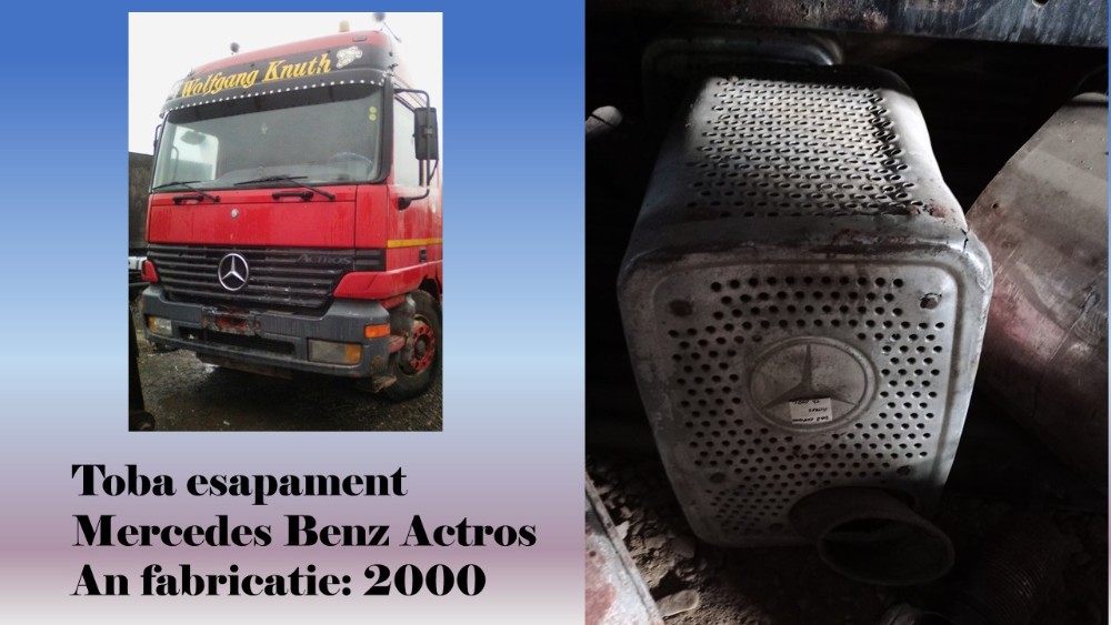 dezmembrari camion Toba esapament Mercedes Benz Actros 18.43
